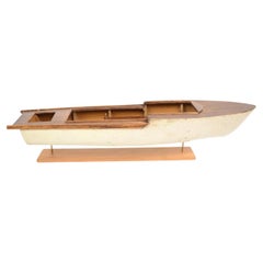 Nautisches Vintage-Modell eines englischen Motorbootes in großem Maßstab, 1950er Jahre