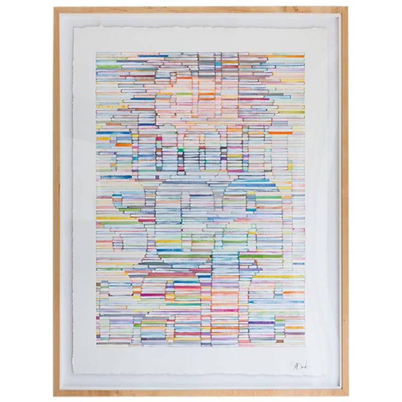 „Scale“, Original Gemälde in Mischtechnik im Angebot