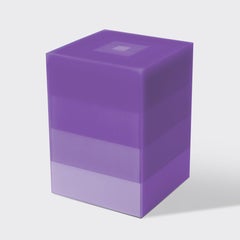 Geometric Scale Pyramid Epoxy Resin Side Table / Stool in Pink by Facture