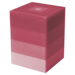 Scale Pyramid Resin Side Table/Stool in Pink by Facture, REP by Tuleste Factory