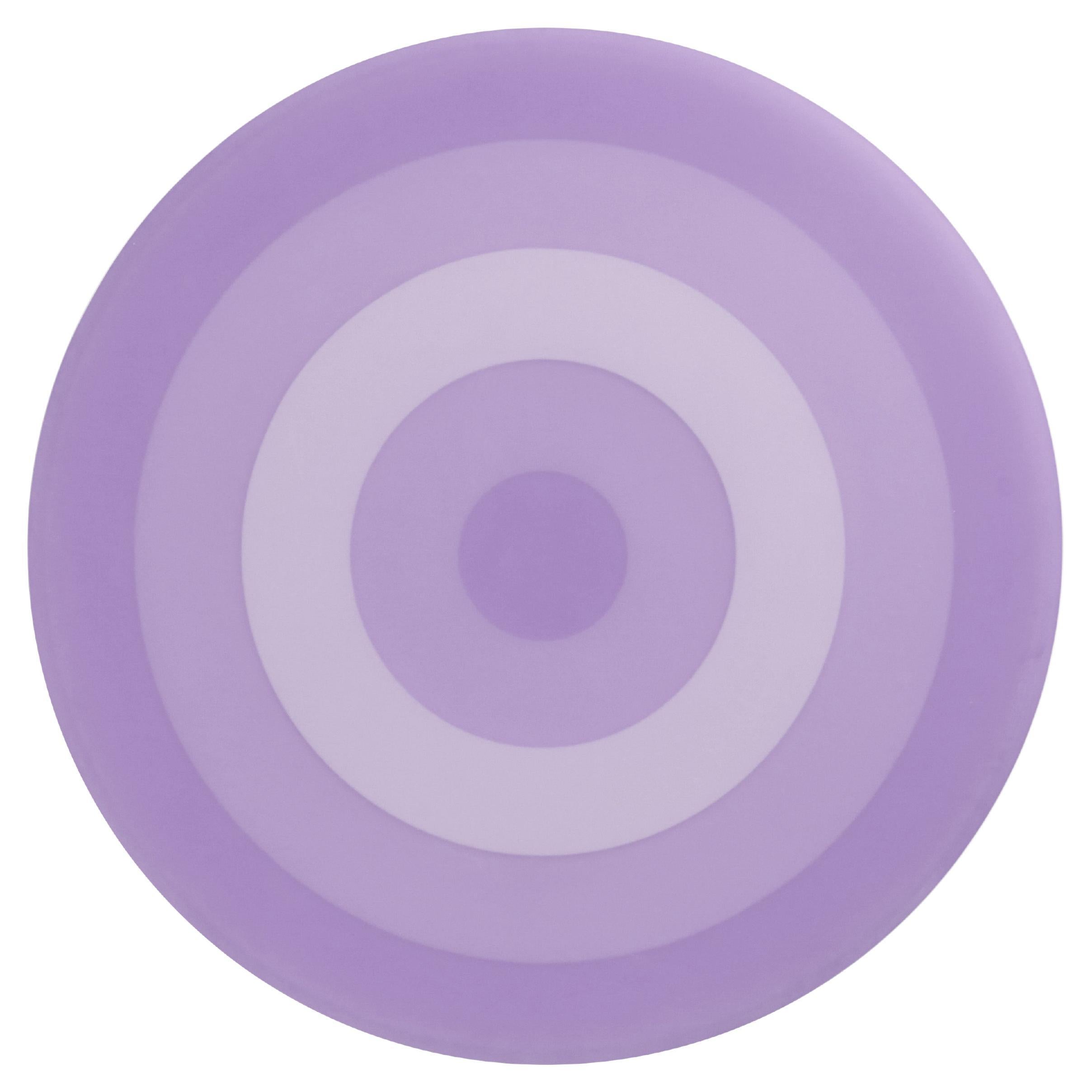 Scale Rings in Purple Epoxy Resin – Contemporary Wall Art / Sculpture by Facture