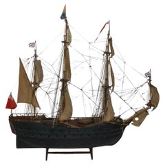 Scale Ship Model of an English Frigate