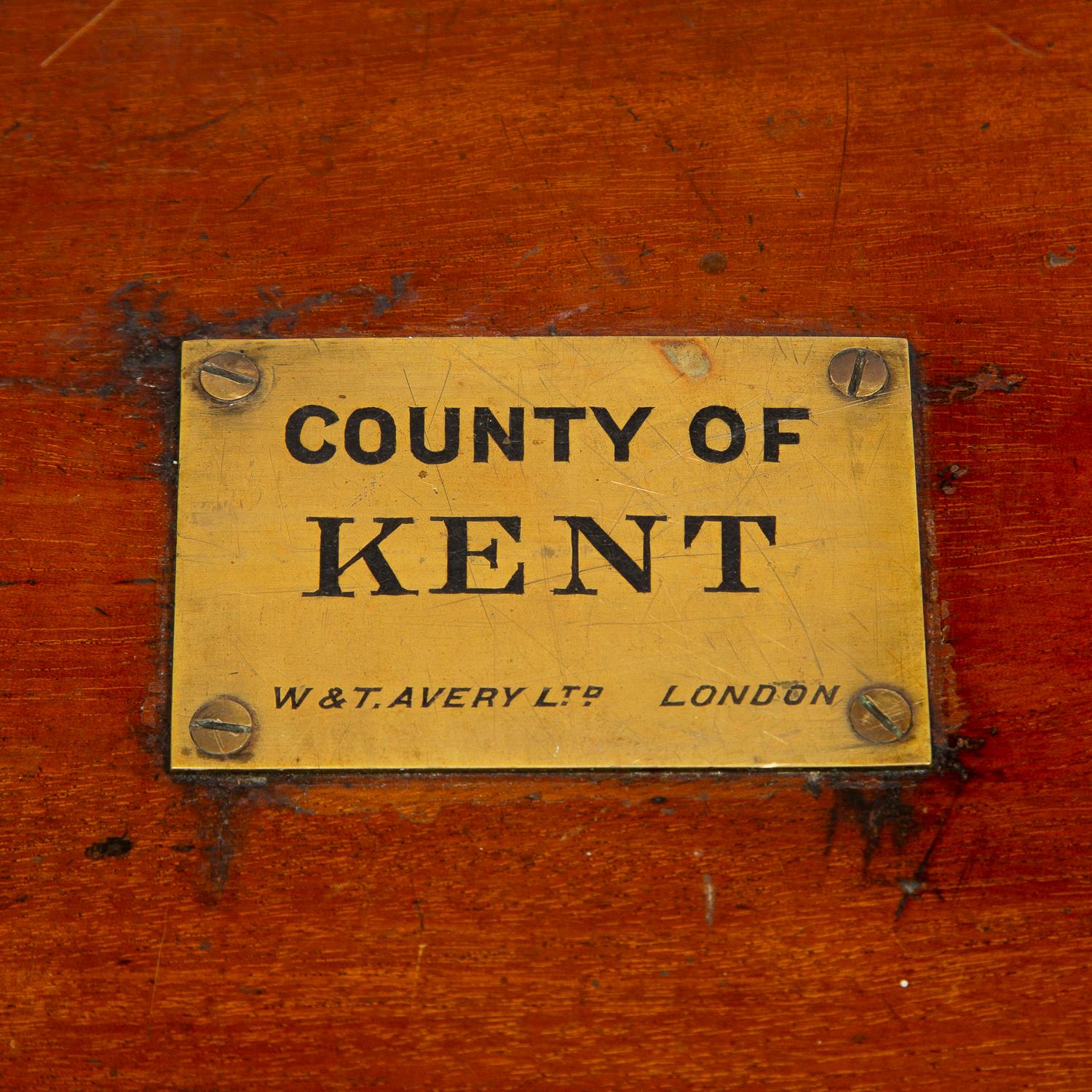 Victorian Scales Made for the County of Kent by Avery Dated 1898