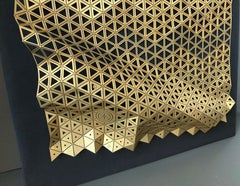 Scales, decorative brass panel