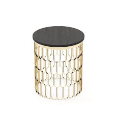 Tavolino Scales in finitura oro