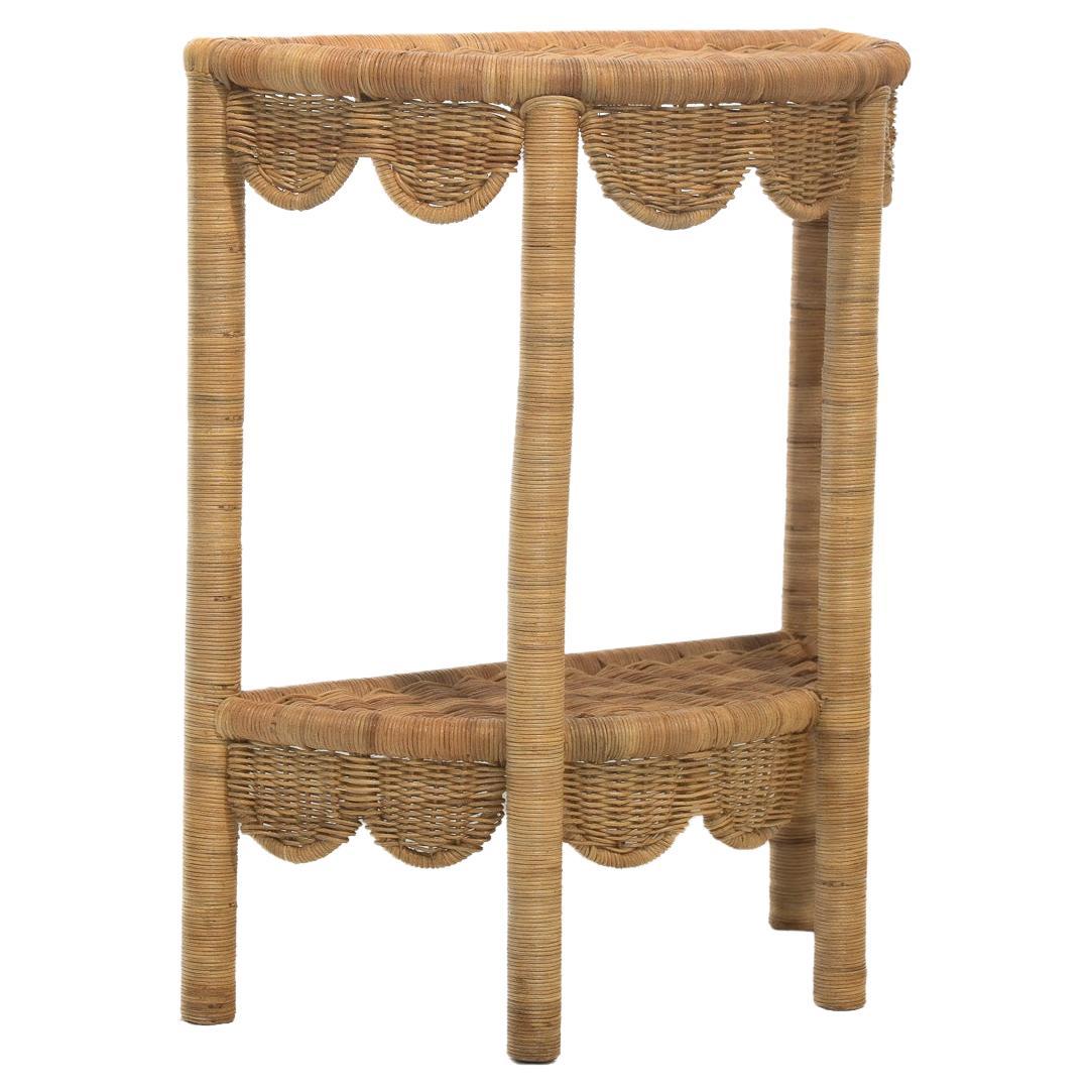 Table de chevet Scallop par Rattanology en vente