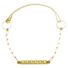 Scallop Extendable Necklace, 16",  [gold vermeil]