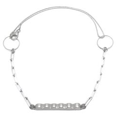 Scallop Extendable Necklace, 18",  [sterling silver]