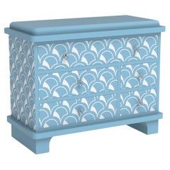 Scallop Inspired Blue Chest of Drawers by Artisanal