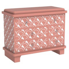 Scallop Inspired Pink Chest of Drawers by Artisanal