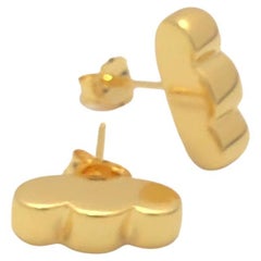 Scallop Post Earrings [gold vermeil]