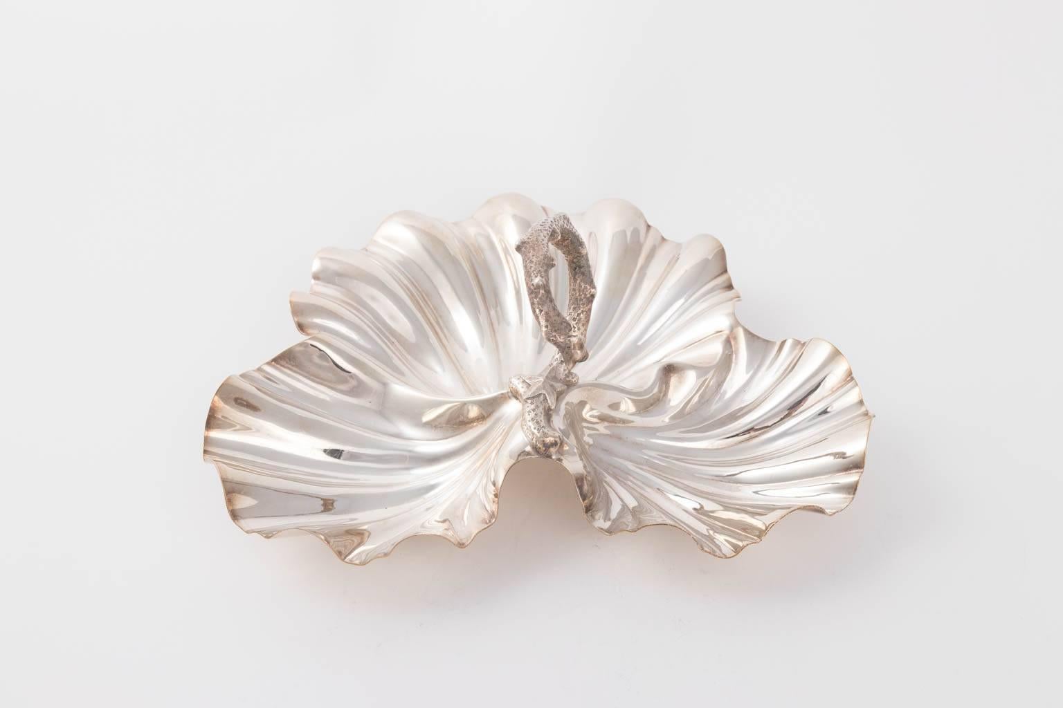 Scallop Shell Silver Plated Serving Dish 6