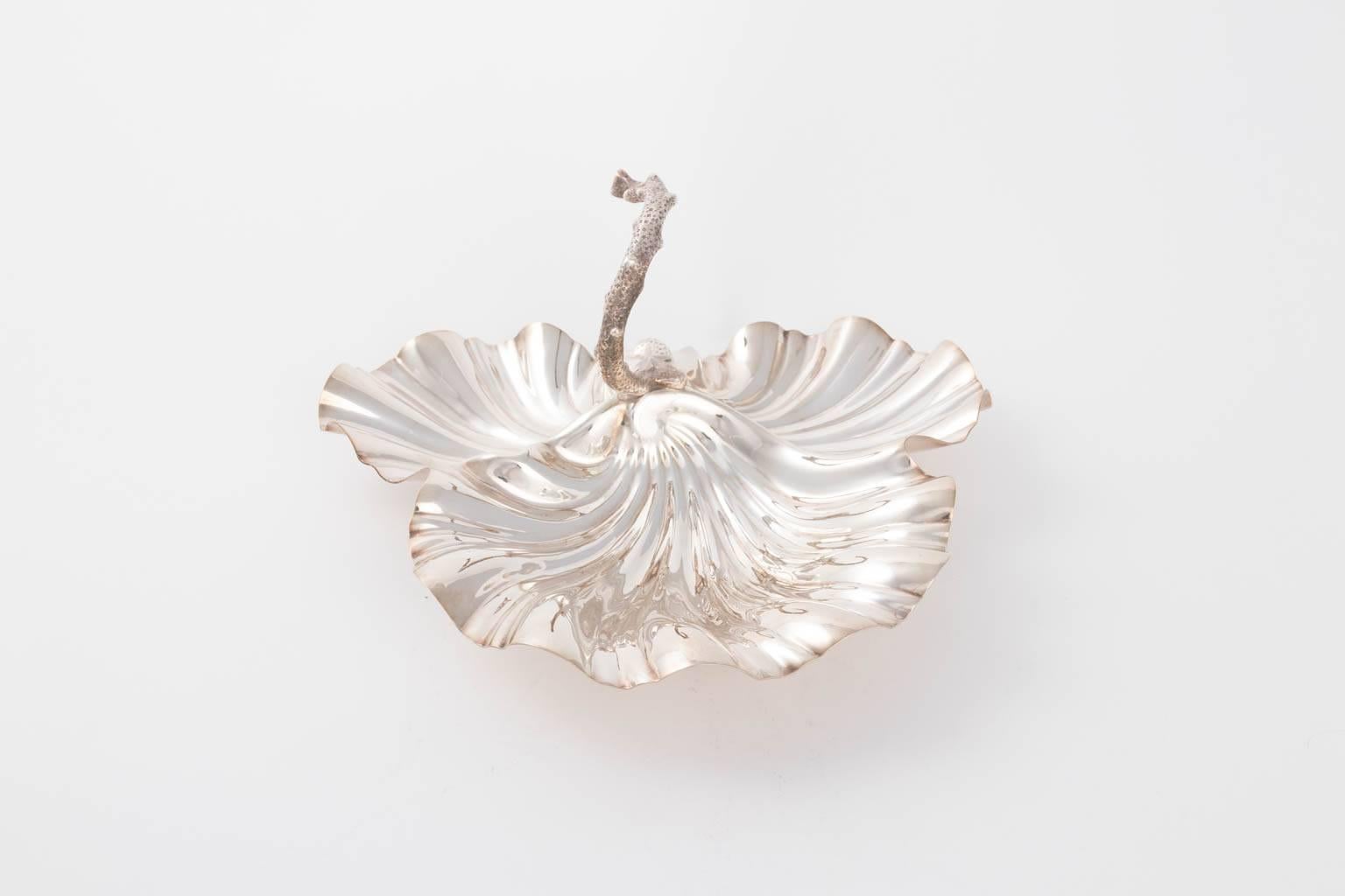 Scallop Shell Silver Plated Serving Dish 4