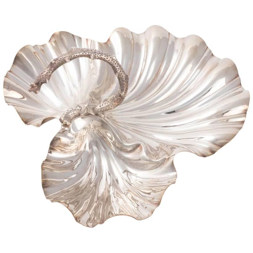 Scallop Shell Silver Plated Serving Dish