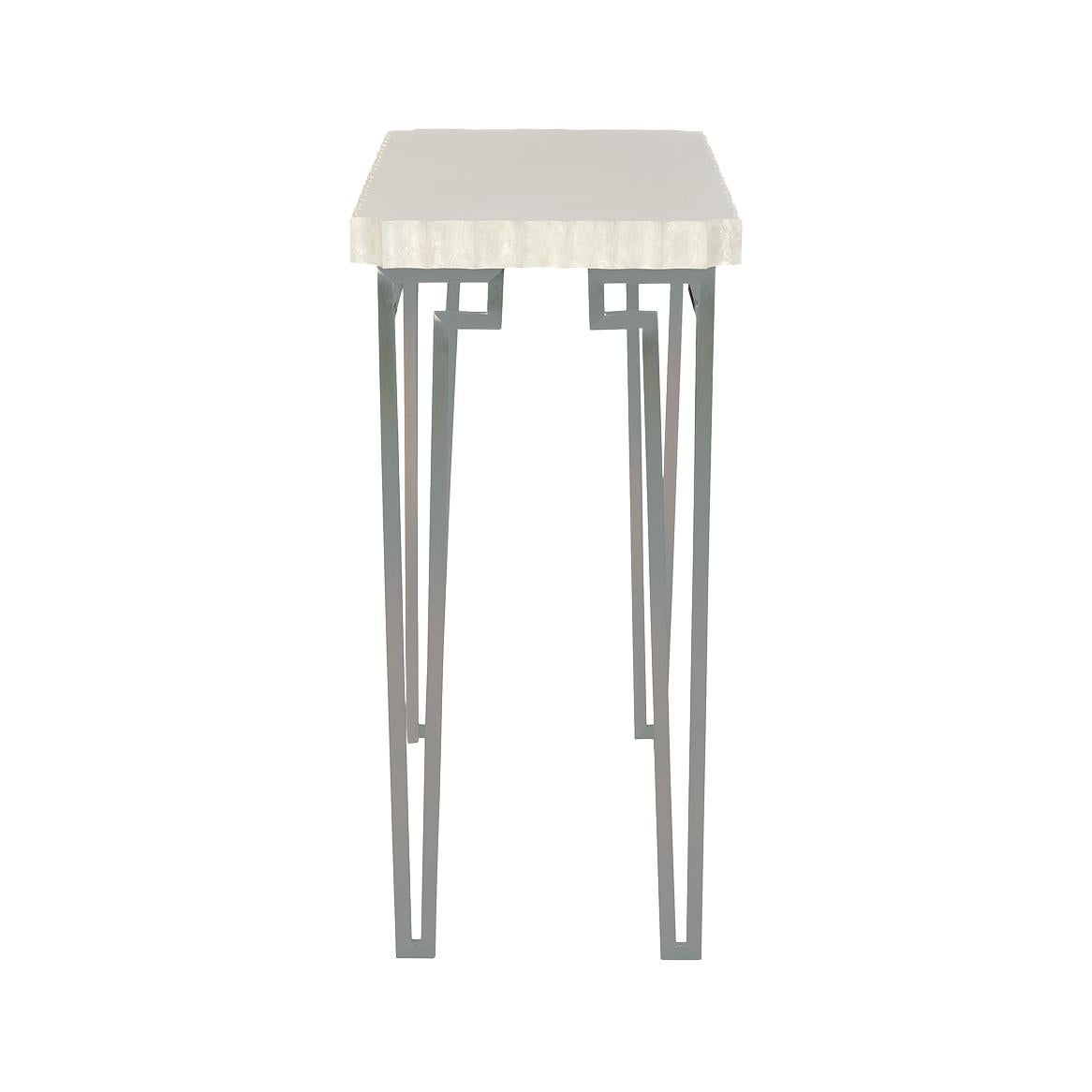 Vietnamese Scalloped Art Deco Console Table For Sale