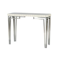 Scalloped Art Deco Console Table