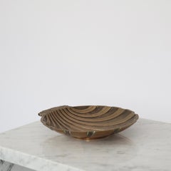 Scalloped Bronze Bowl by Nils Dam Rasmussen, 1930s, Denmark