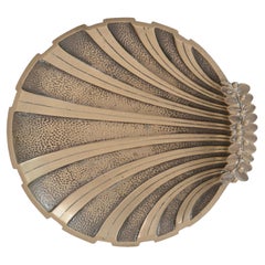 Scalloped Bronze Bowl by Nils Dam Rasmussen, 1930s, Denmark