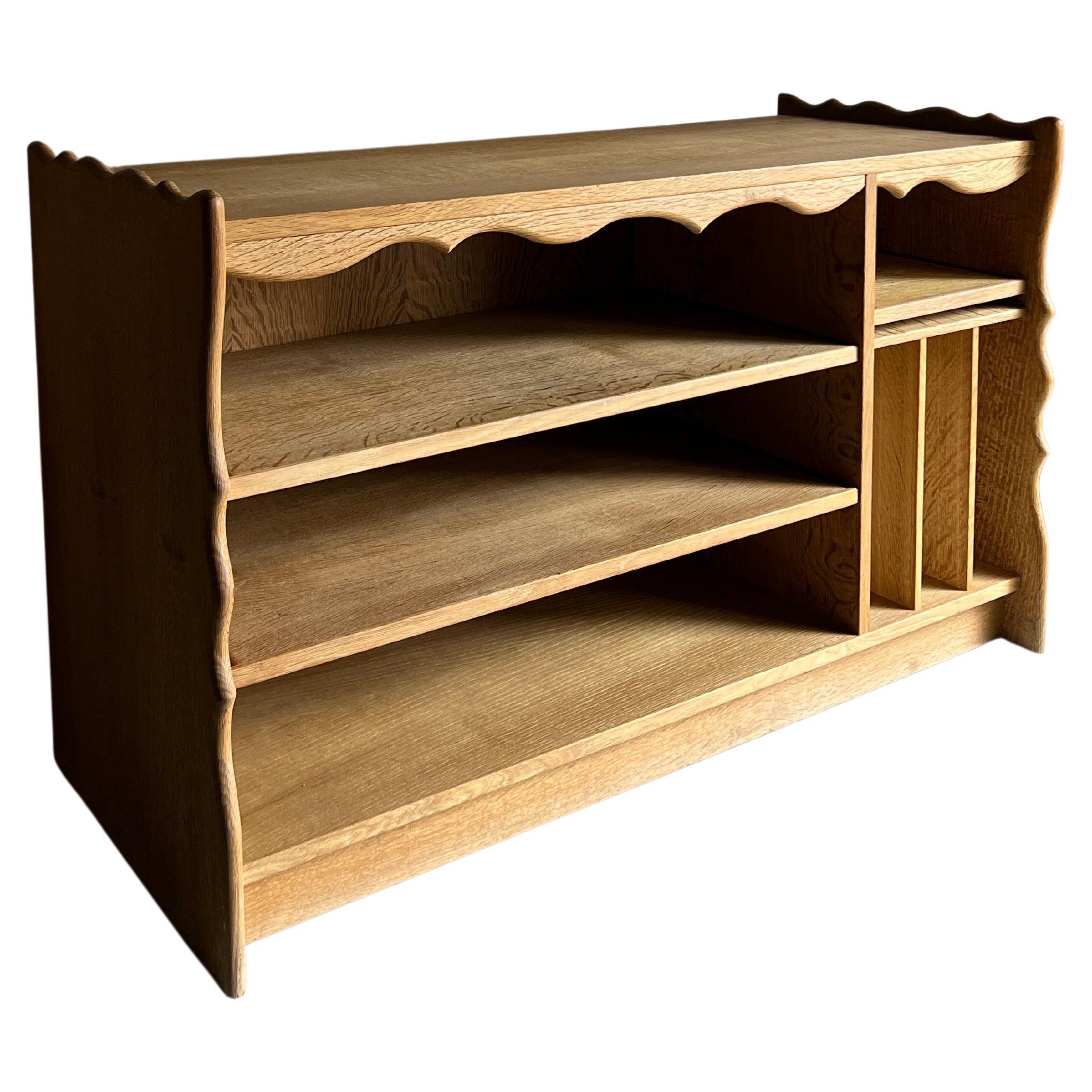 Carved Oak Sideboard Cupboard Credenza For Sale at 1stDibs