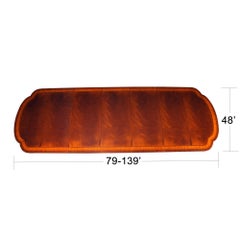 Scalloped Corner Mahogany Dining Table