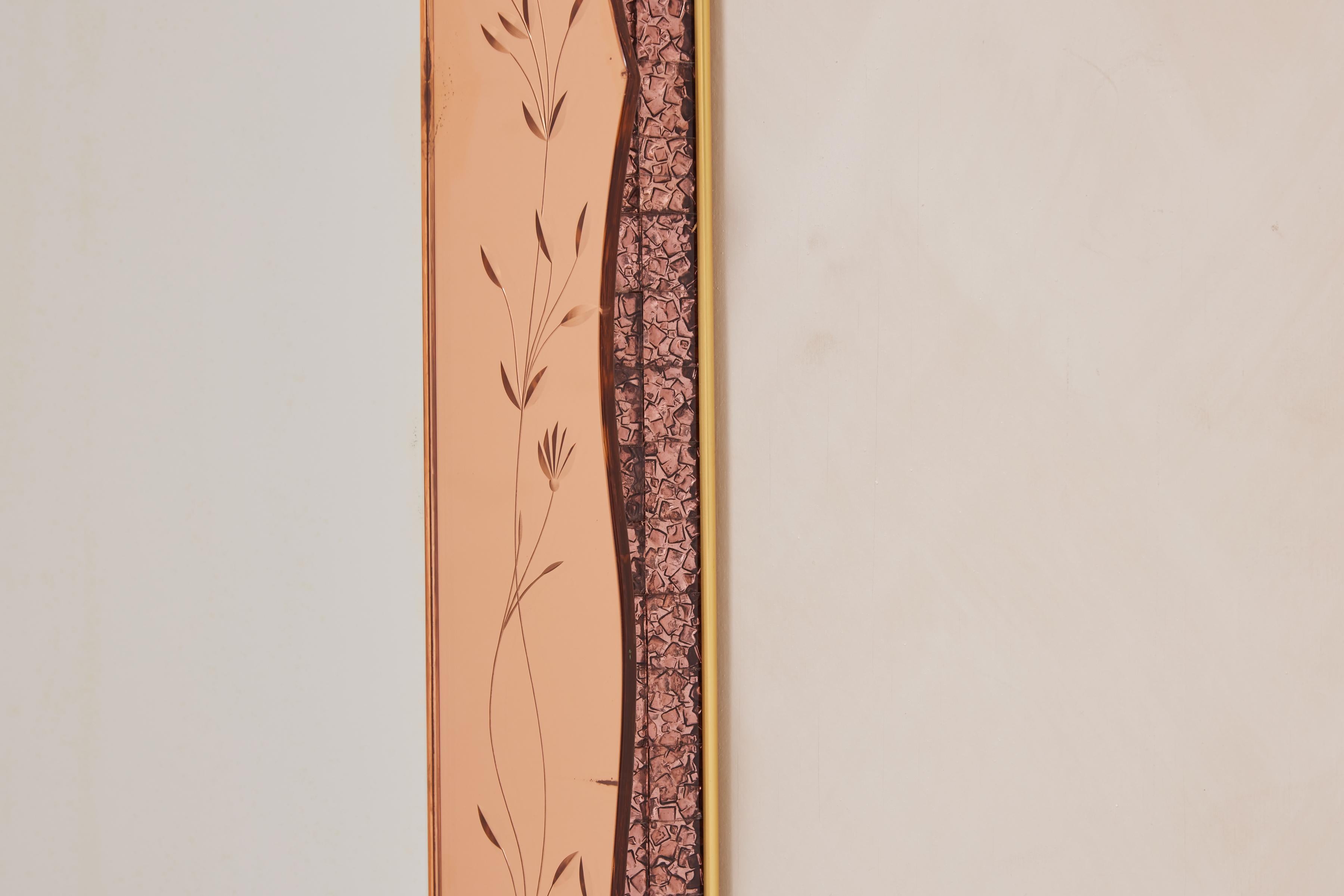 Scalloped Cristal Art Mirror 2