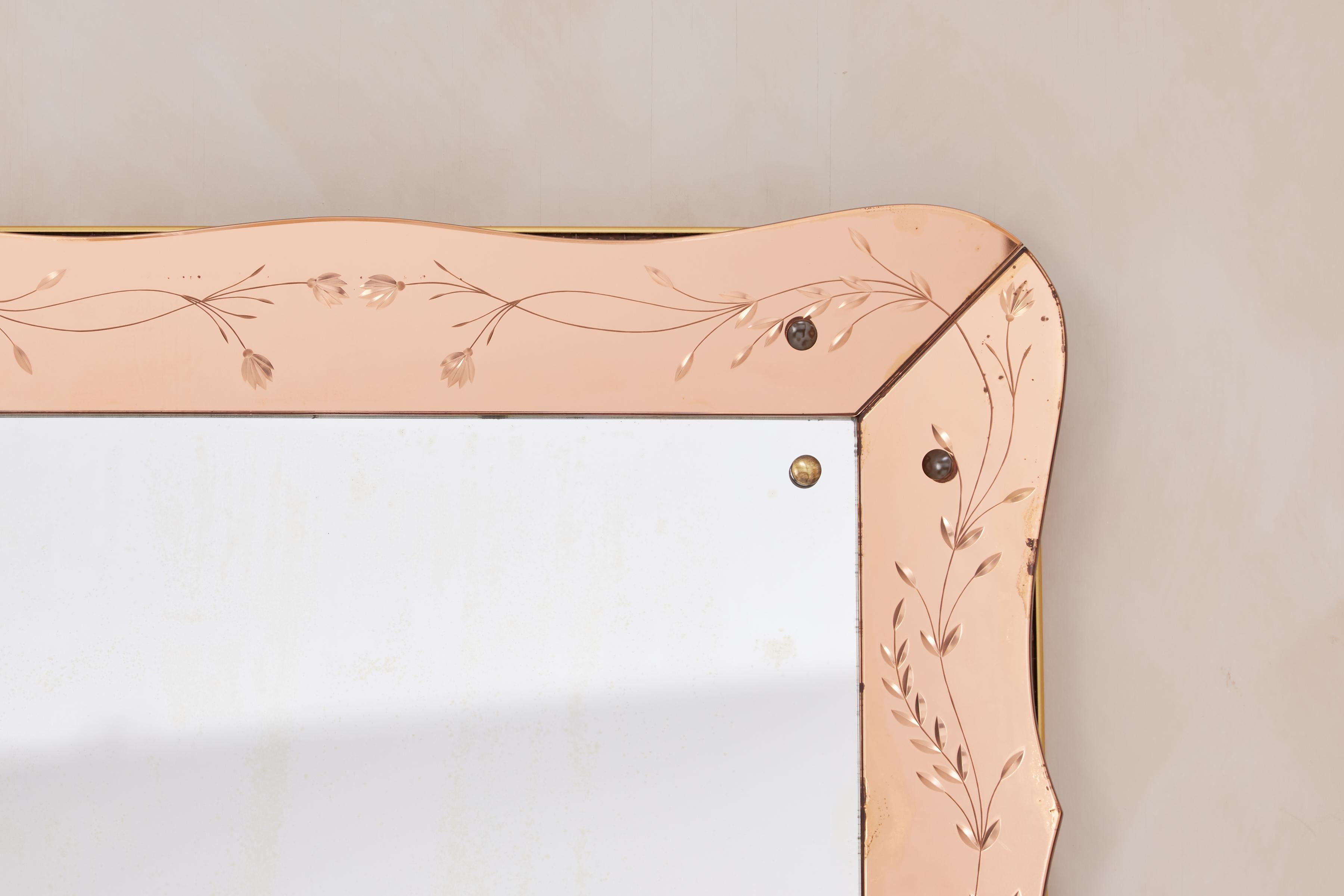 Scalloped Cristal Art Mirror 4