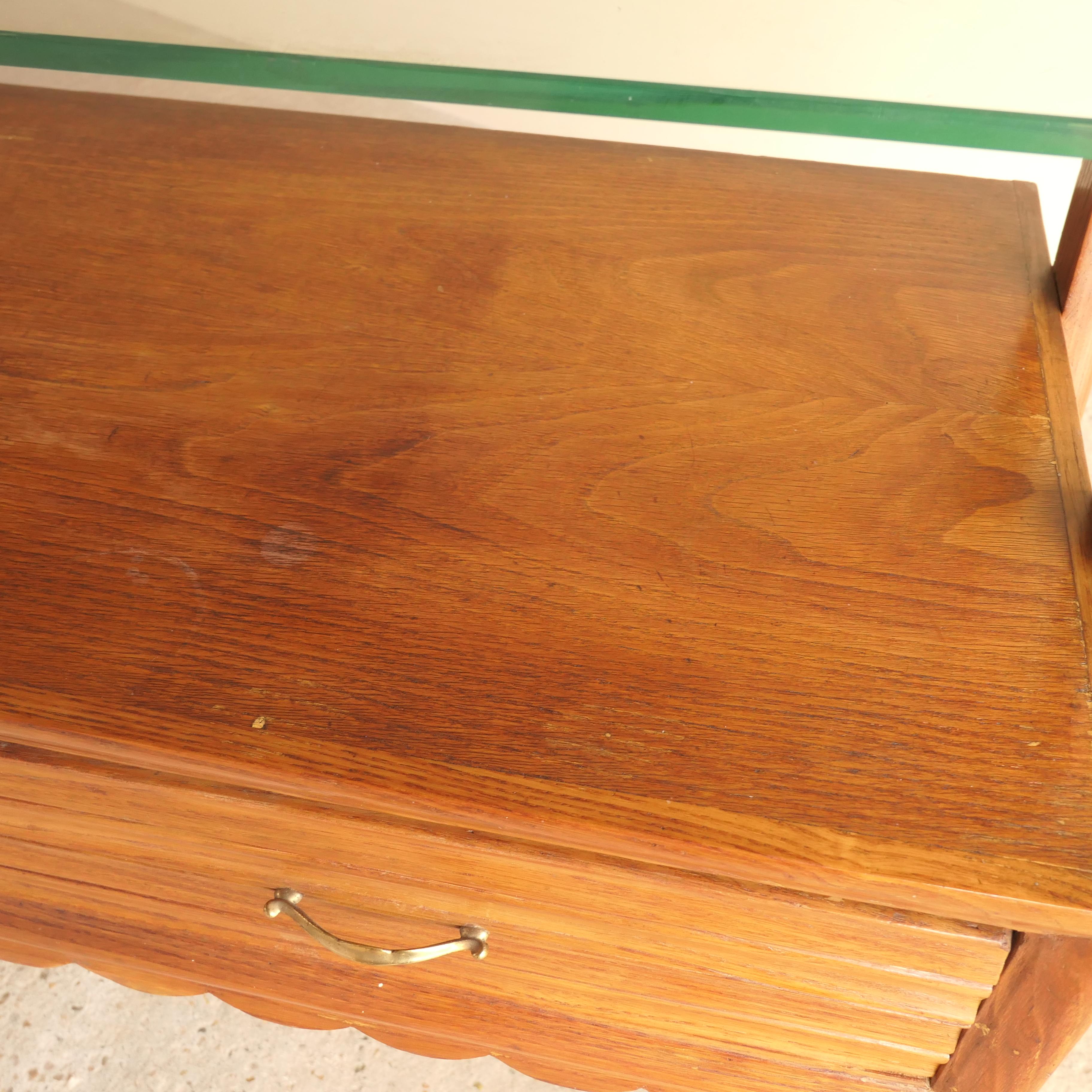 20th Century Scalloped Mid Century Console / Sideboard For Sale