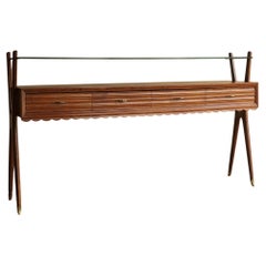 Scalloped Mid Century Console / Sideboard