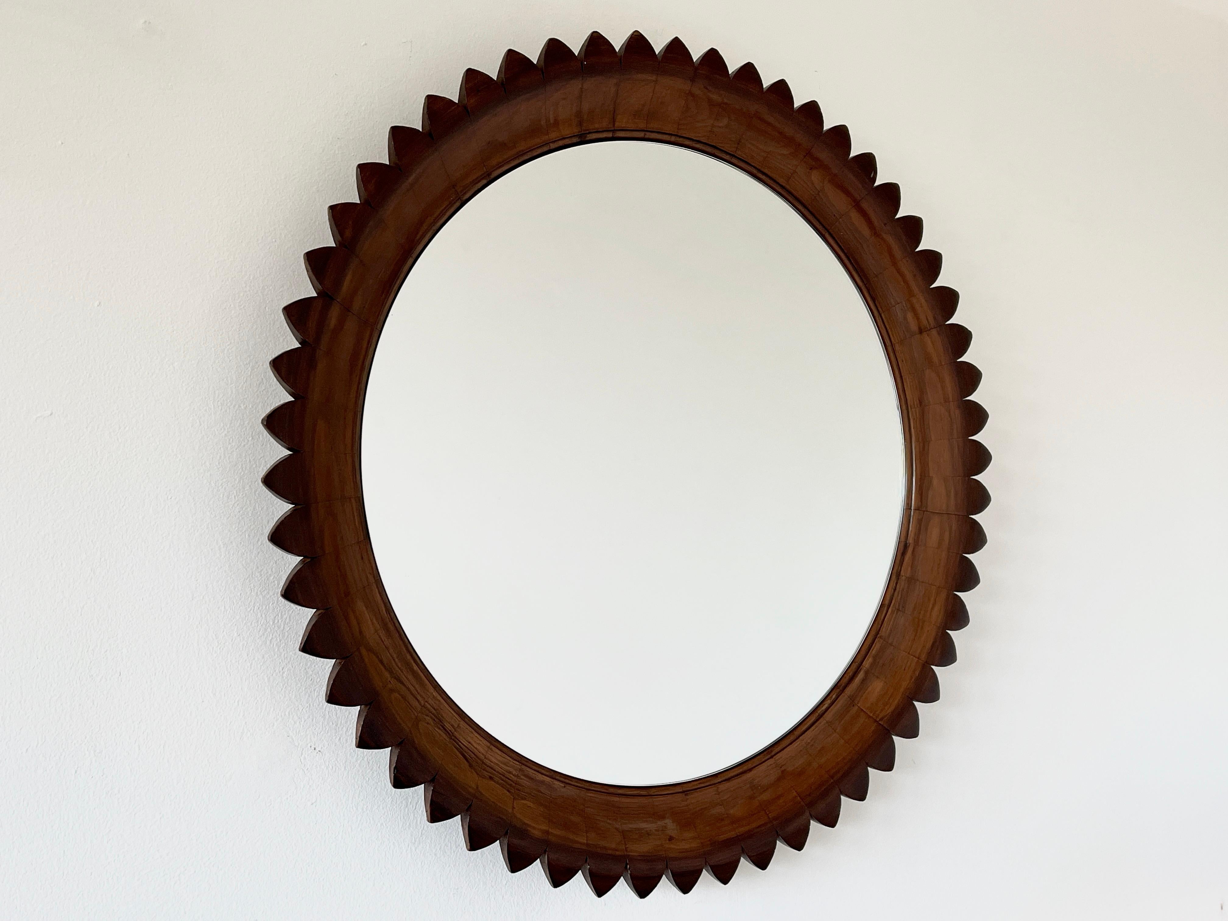  Scalloped Mirror by Fratelli Marelli 1