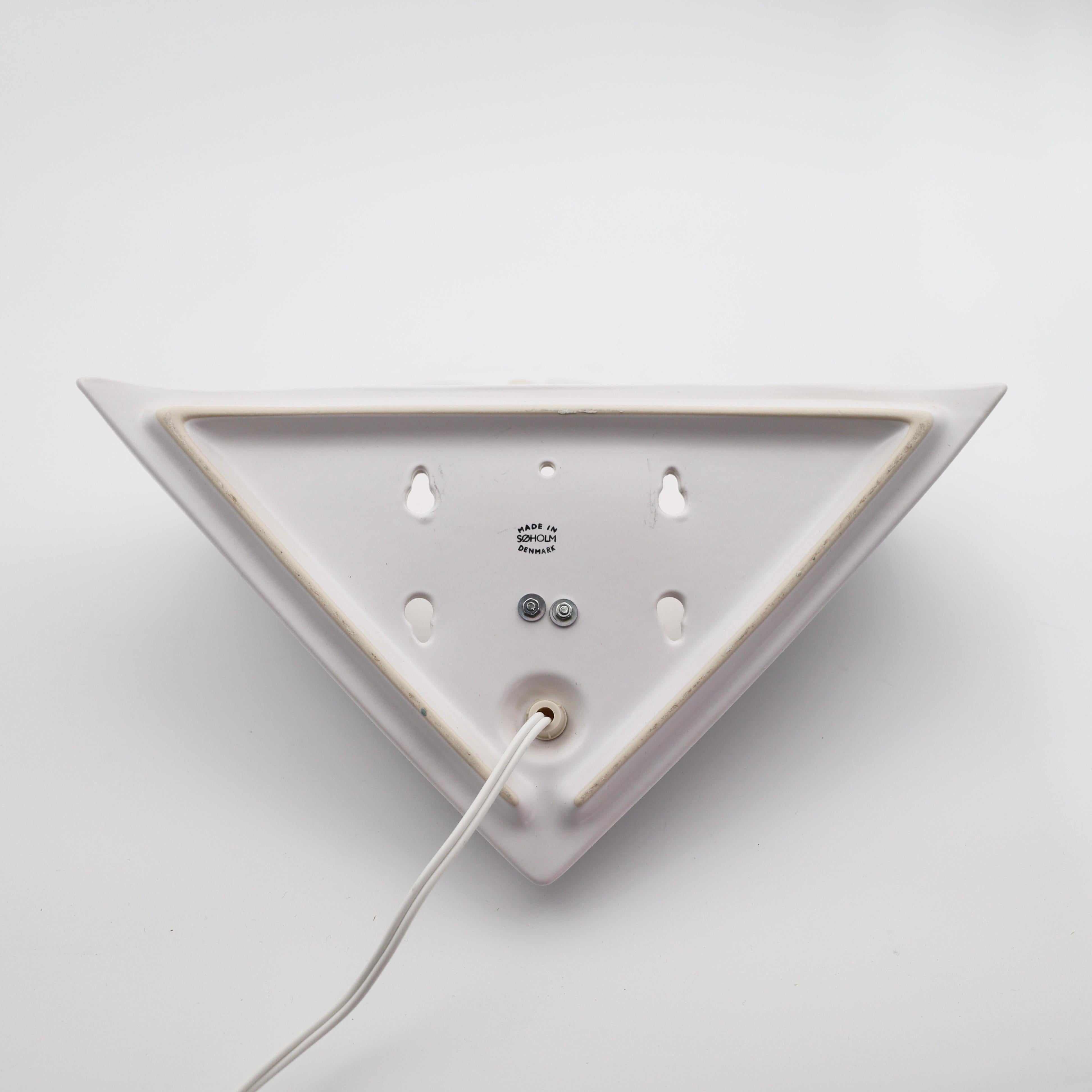 Scalloped Porcelain Sconces by Søholm, Denmark For Sale 6