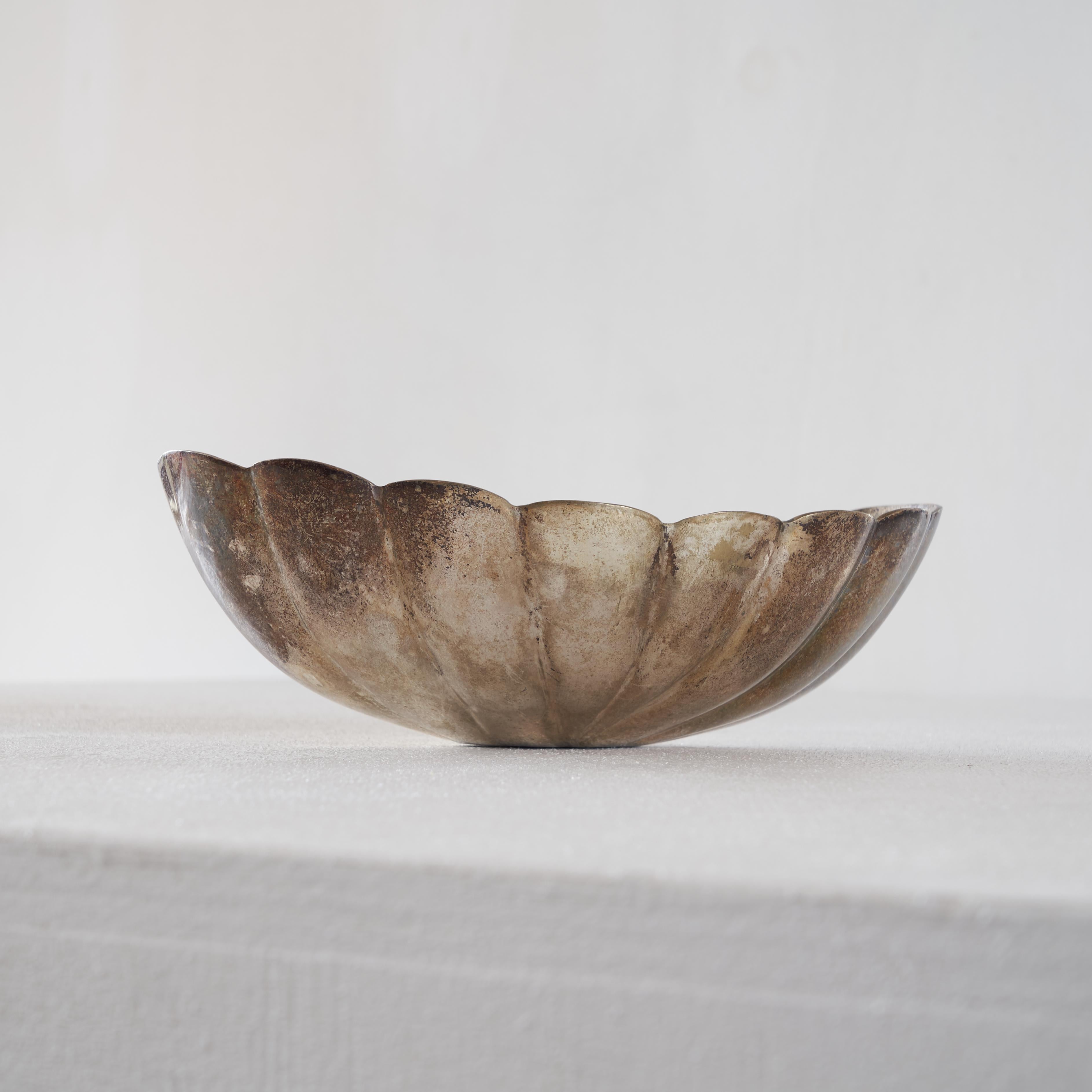 Unknown Scalopped & Patinated Bowl