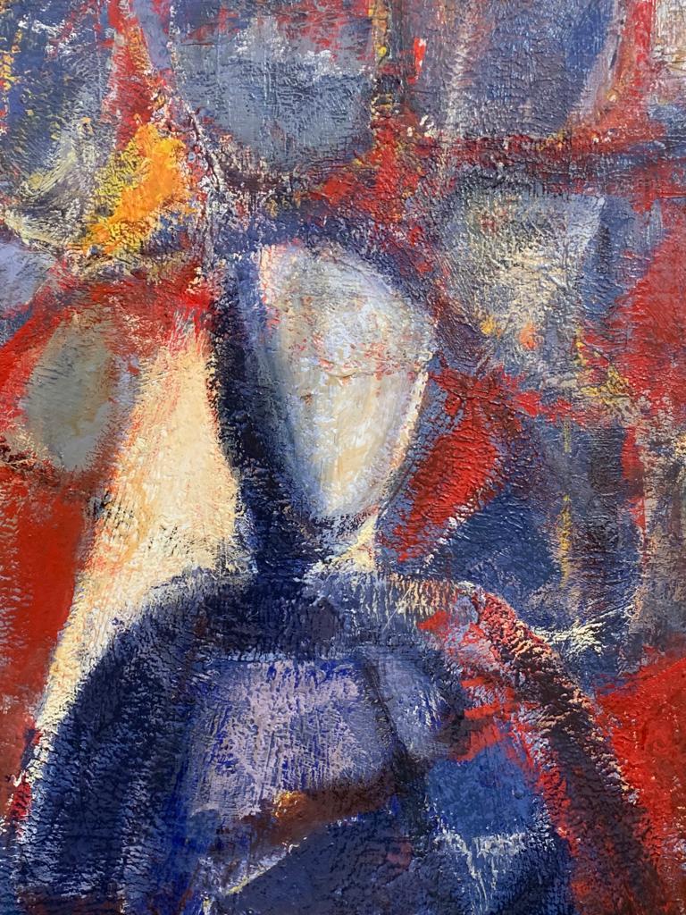 Late 20th Century Scalzo, The Opera, 1970s, Oil on Plywood For Sale