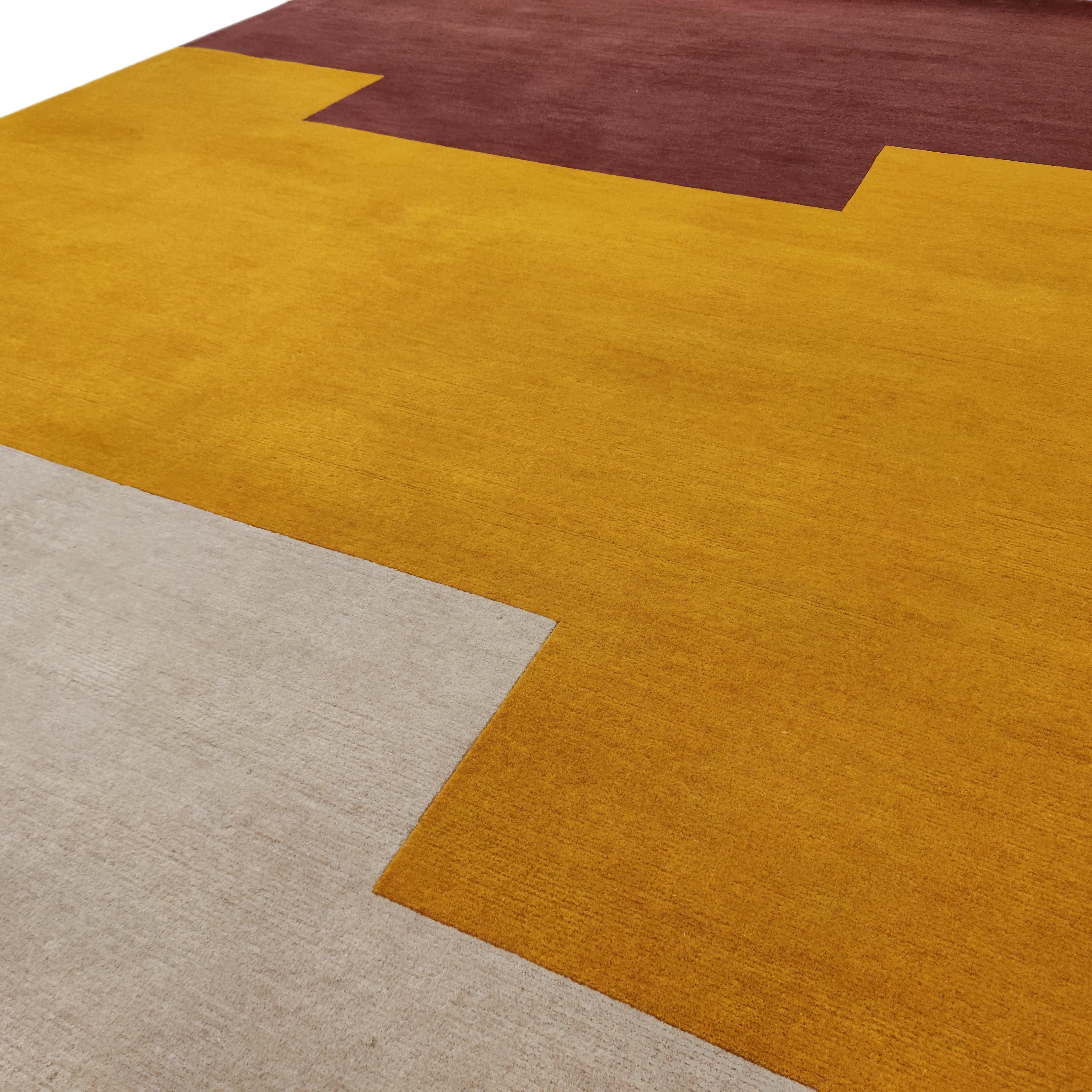 Hand-Knotted 'Scambio' Design Rug by Clara Bona Architects for Alberto Levi Gallery For Sale