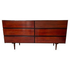 Scan Coll Danish Modern Red Wood Dresser