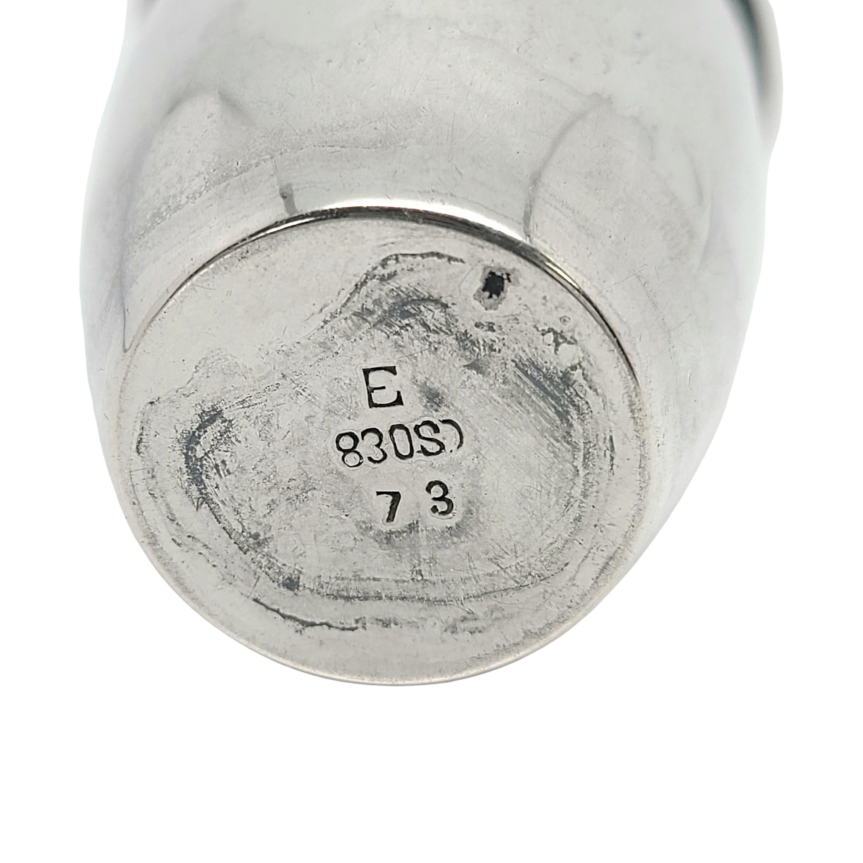 Scandanischer 830er Silberbecher mit Gravur 1