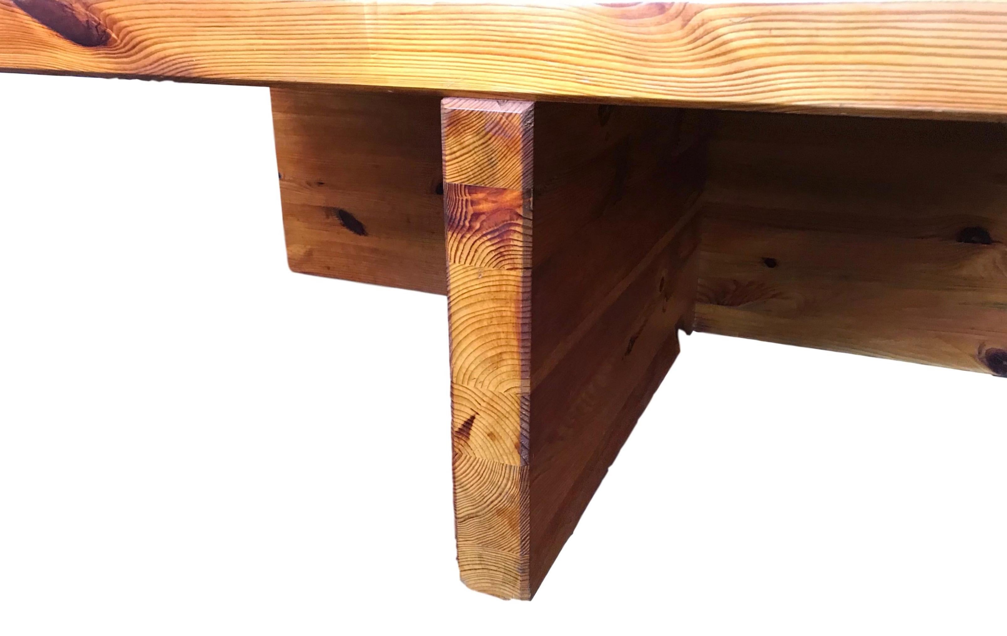 Scandinavian Modern Pine Coffee Table by Sven Larsson In Good Condition In Seattle, WA