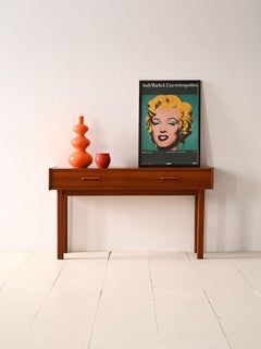 Scandi side table with two drawers
