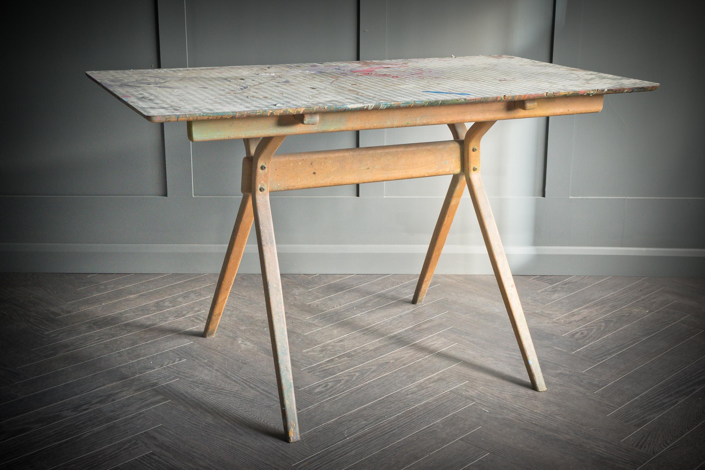 Scandi Table from Theatre Paint Department For Sale 13