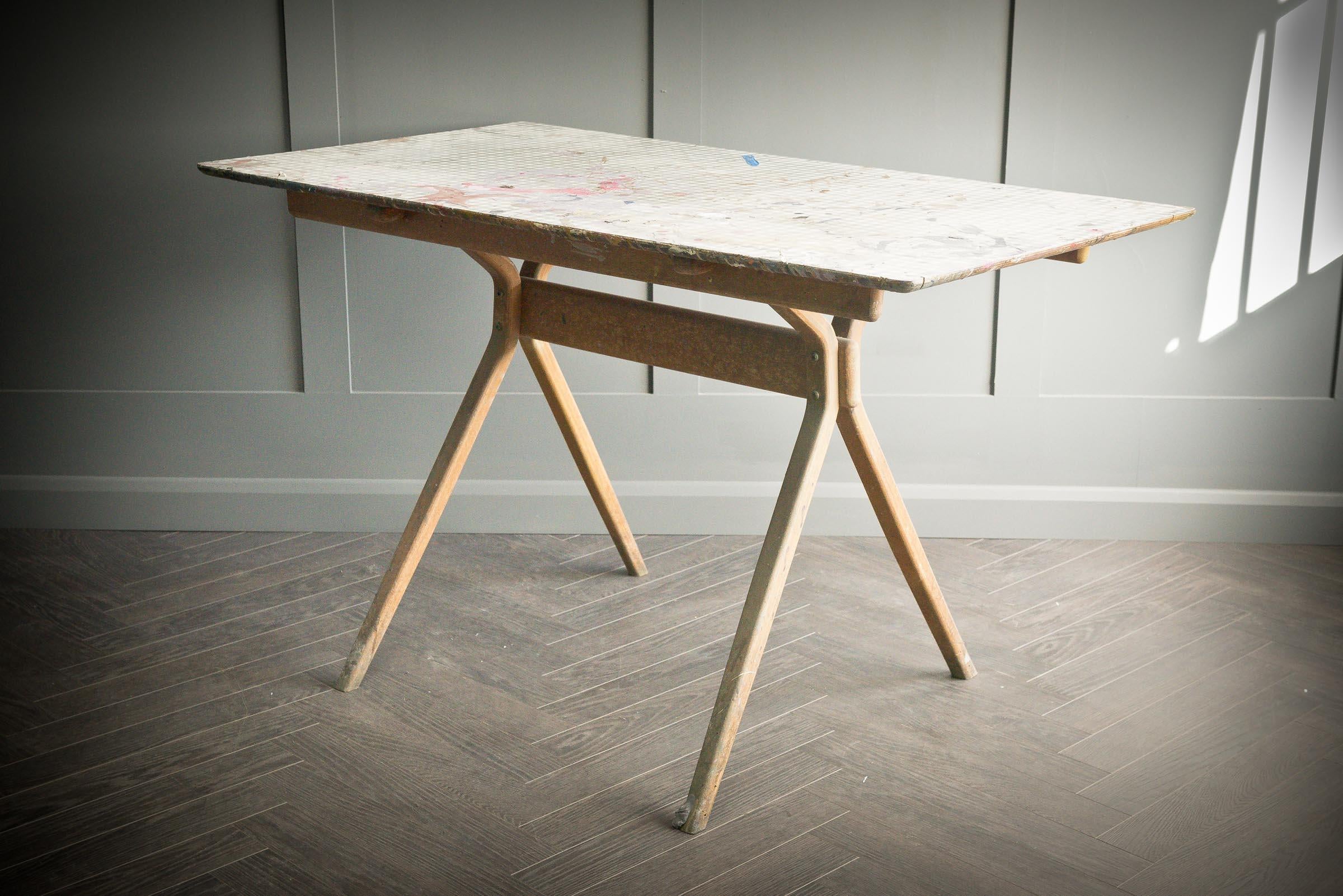 Scandi Table from Theatre Paint Department For Sale 1