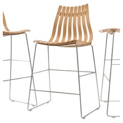 Scandia Bar Stool by Fjord Fiesta with Steel Bolt Base