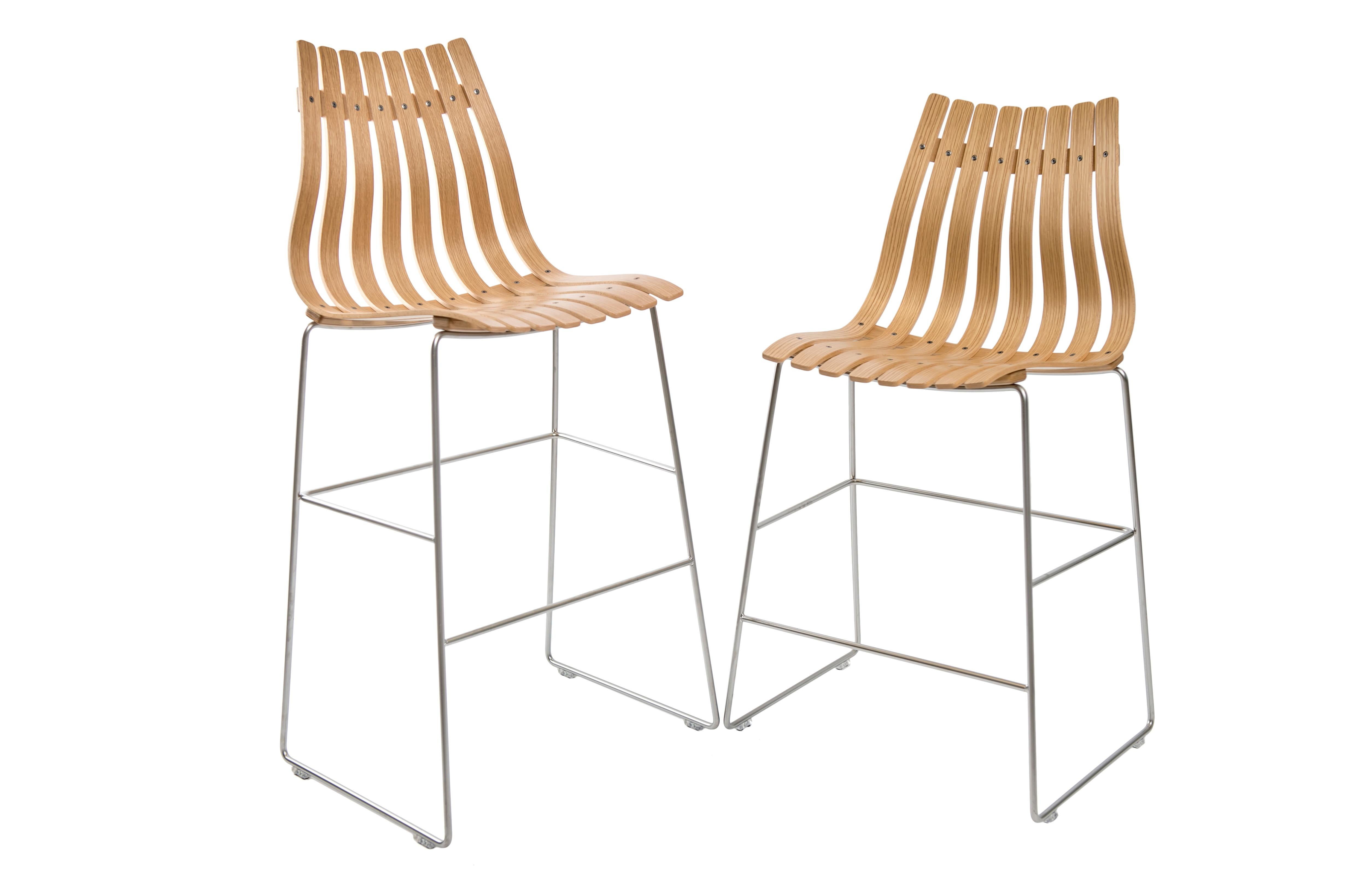 Scandia Barhocker von Fjord Fiesta mit Stahlbolzenfuß im Angebot 1