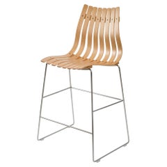 Scandia Bar Stool by Fjord Fiesta with Steel Bolt Base