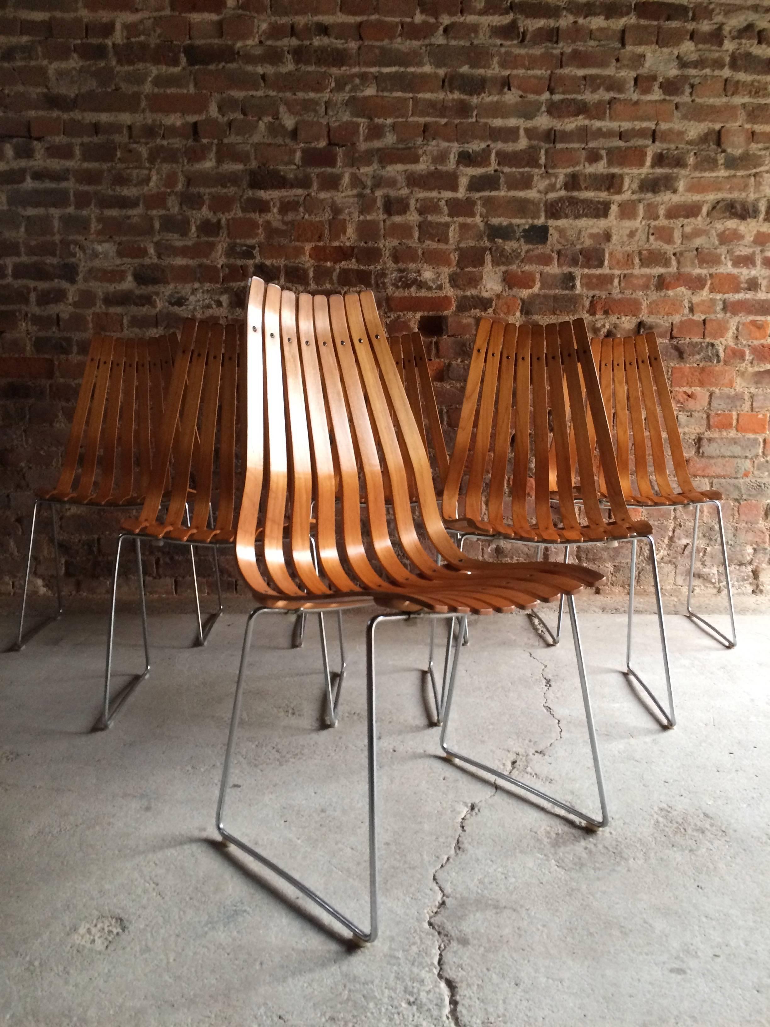 Mid-20th Century Scandia Dining Chairs by Hans Brattrud for Hove Mobler Rosewood, 1960s