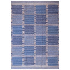 Handwoven Scandinavian Flat Weave Carpet