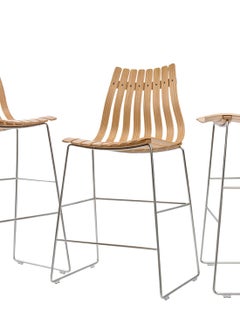 Scandia Kitchen Stool by Fjord Fiesta with Steel Bolt Base