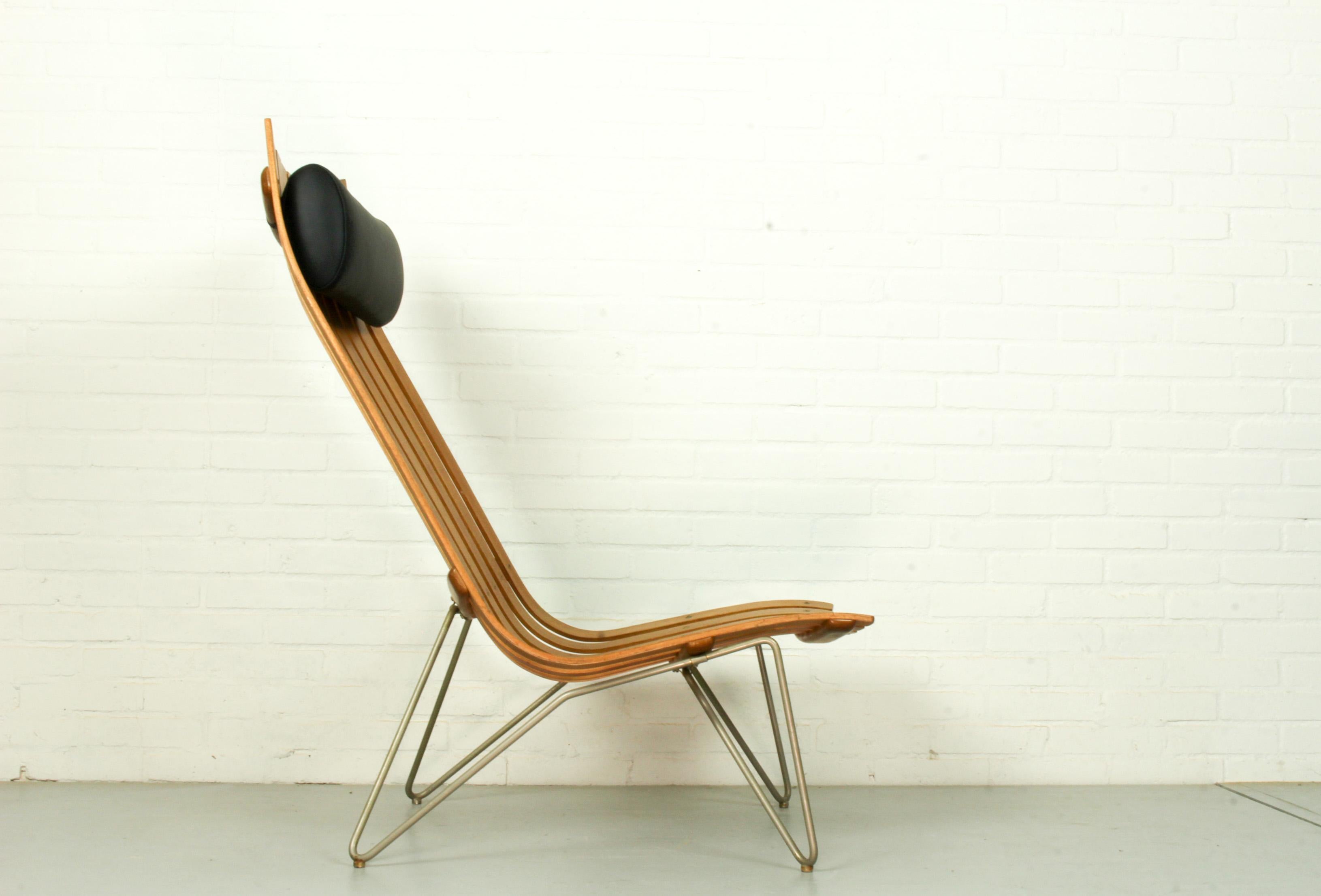 Scandia Lounge Chair by Hans Brattrud for Hove Mobler, 1960s In Good Condition In Appeltern, Gelderland