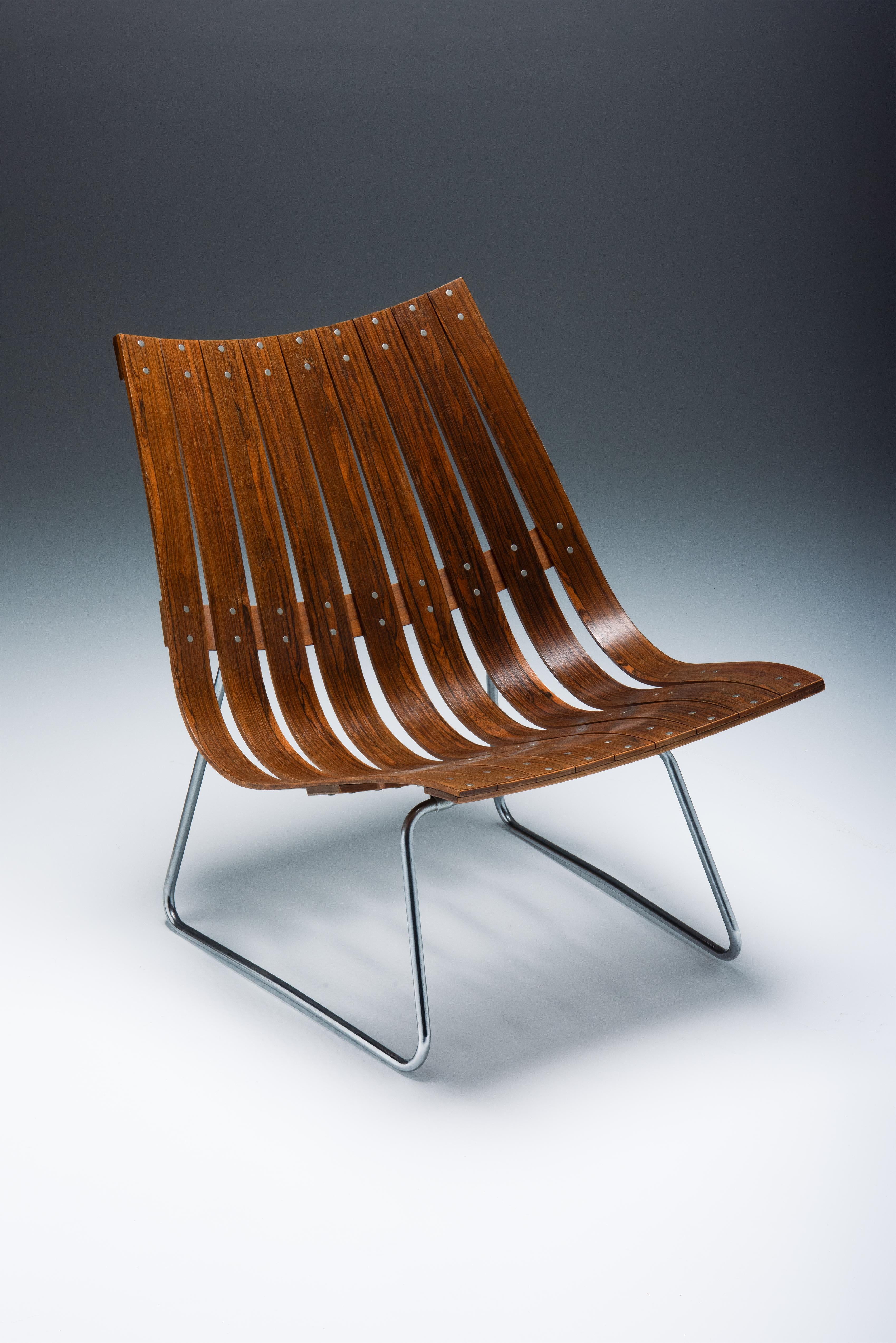 Mid-Century Modern Scandia Lounge Chair- Hans Brattrud For Sale