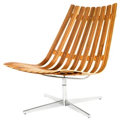 Scandia Nett Swivel Lounge Chair by Fjord Fiesta with Swivel Base