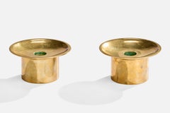 Scandia Present, Candlesticks, Brass, Sweden, 1970s