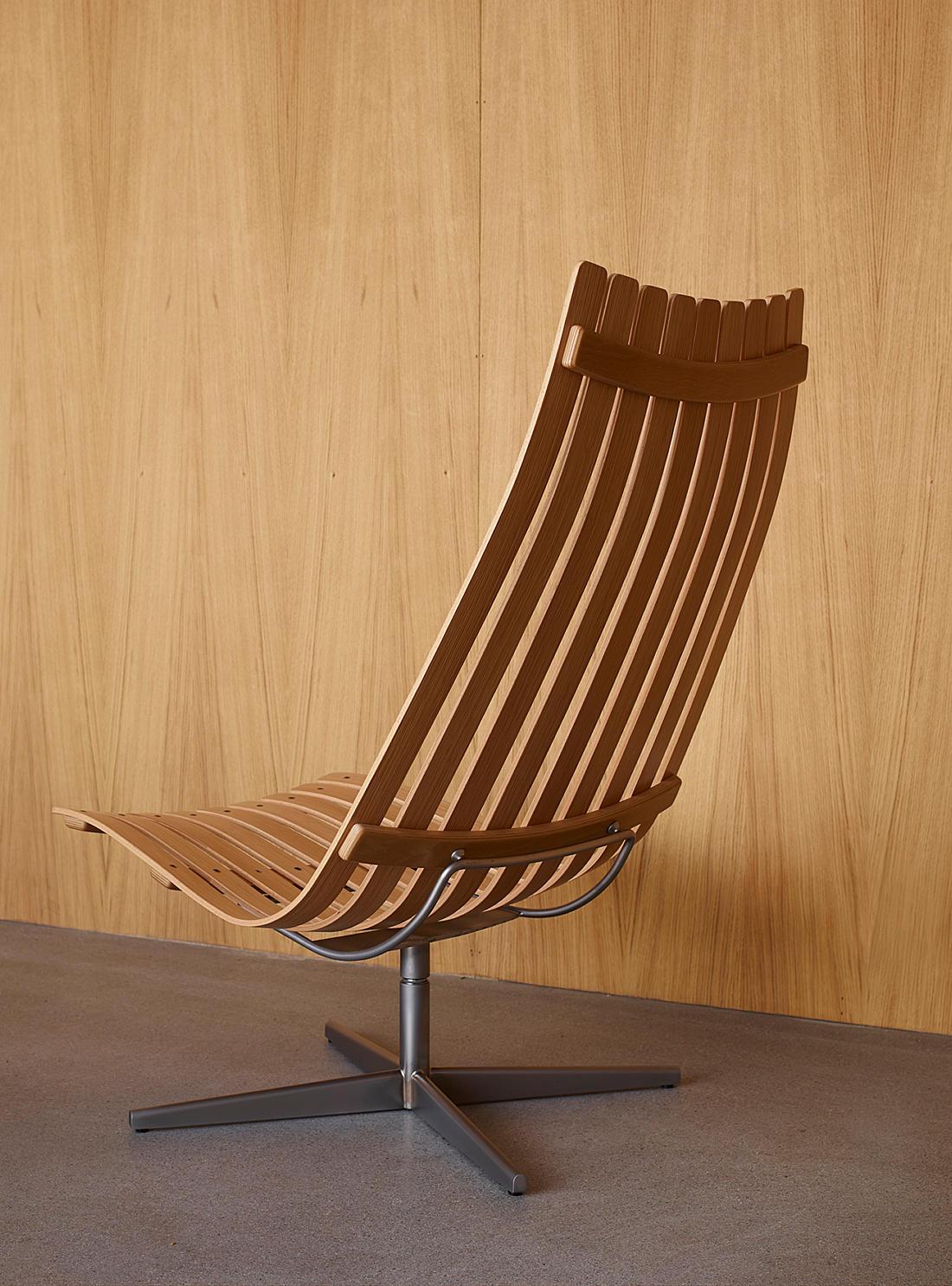 Modern Scandia Senior Swivel by Fjord Fiesta with Swivel Base and Tilt For Sale
